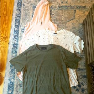 PACSUN BUNDLE: two t-shirts & one sleeveless hoodie